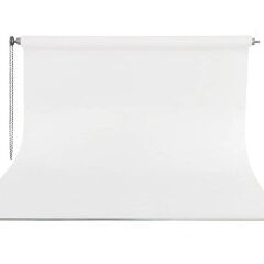Weifeng 270cm x 580cm Kumaş Sonsuz Beyaz Fon Perdesi Full Set