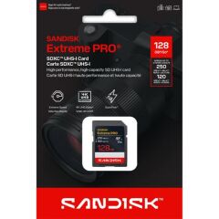 SANDISK 128GB Extreme PRO UHS-I SDXC Hafıza Kartı