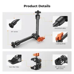 K&F Concept KF1523  9.8'' Magic Arm with Super Clamp