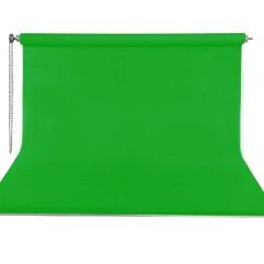 Weifeng 270cm x 580cm Kumaş Taşınabilir Sonsuz Greenbox (Yeşil) Fon Perdesi Seti