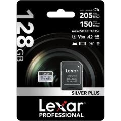 Lexar 128GB Professional Micro SD V30 Sılver Plus Hafıza Kartı