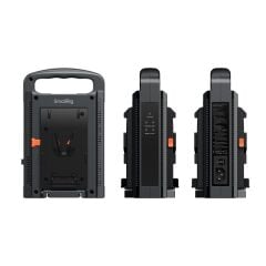 SmallRig 4450 Çift Kanallı V Montajlı Pil Şarj Cihazı