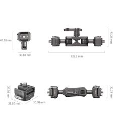 SmallRig 4488 HawkLock H21 Hızlı Çıkarma Sihirli Kol ve Bilyalı Başlık