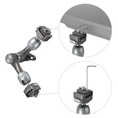 SmallRig 4490 HawkLock H21 Hızlı Çıkarma Rozet Sihirli Kol (7'')