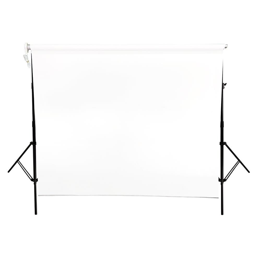 Weifeng 190cm x 400cm Kumaş Taşınabilir Sonsuz Beyaz Fon Perdesi Seti