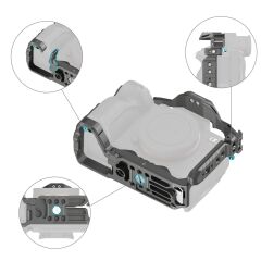 SmallRig 4481 Sony  7R V /  7 IV /  7S III /  1 /  7R IV  için  HawkLock Hızlı Çıkarma Kafesi