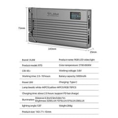 Vijim R70 RGB Led Video Efekt Işığı