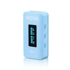 Boya BY-XM6-K2B Kablosuz İkili Yaka Mikrofonu (Mavi)