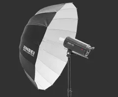 JINBEI Deep Focus 130cm Siyah & Beyaz Şemsiye