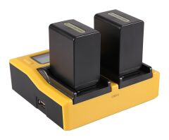PATONA 7557 DUAL LCD USB CHARGER FOR SONY NP-FP50 NP-FH50-FV100