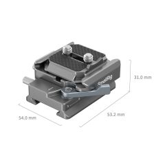 SmallRig 4639 DJI RS 2 / RSC 2 / RS3 / RS 3 Pro / RS4 / RS4 Pro için  HawkLock H38 Arca-Swiss Hızlı Çıkarma Plakası