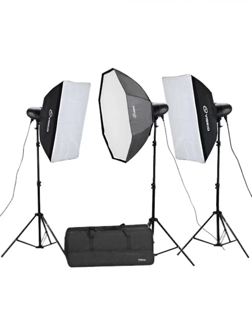 Visico VL-400 II Plus Elfin 3'lü Paraflaş Kiti