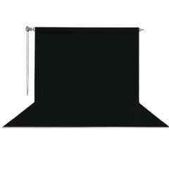 Stüdyo Teknik 270X580Cm Siyah Fon Perde Seti