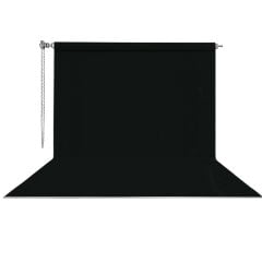 Stüdyo Teknik 270X580Cm Siyah Fon Perde Seti