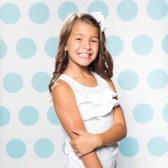 Savage (U.S.A) Stüdyo Fon Aqua Polka Dots Printed