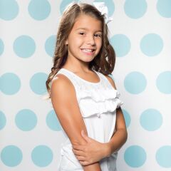 Savage (U.S.A) Stüdyo Fon Aqua Polka Dots Printed