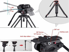 Miliboo MTT609A Profesyonel Video Tripod
