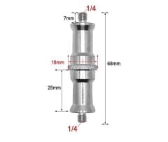 OEM Marka SC06 1/4 - 1/4 Çift Taraflı Bağlantı Vidası