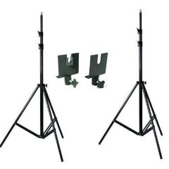 Weifeng 190cm x 400cm Kumaş Taşınabilir Sonsuz Siyah Fon Perdesi Seti