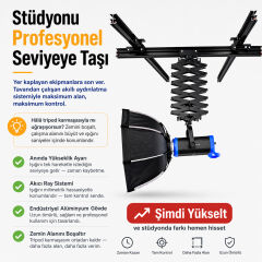 Stüdyo Teknik İkili Ray Sistemi Seti