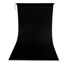 Weifeng 160cm x 270cm Kumaş Sonsuz Siyah Fon Perdesi Seti