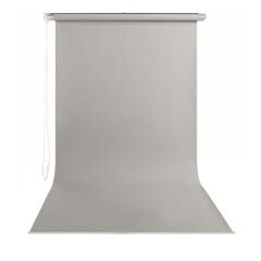 Stil Fon 195cm x 300cm Sonsuz Gri Fon Perdesi Seti
