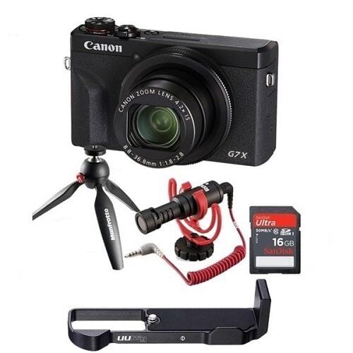 Canon PowerShot G7 X Mark III Vlog Set (Siyah)