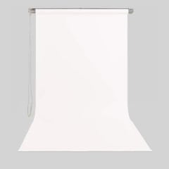 Stil Fon 195cm x 300cm Sonsuz Beyaz Fon Perdesi Seti