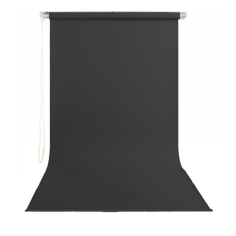 Stil Fon 195cm x 300cm Sonsuz Siyah Fon Perdesi Seti