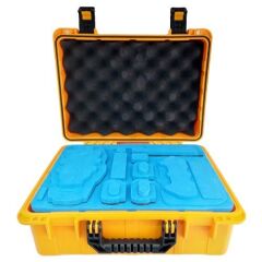 ClasCase C02 DJI Mavic Serisi Hard Case Taşıma Çantası (Sarı-Mavi)