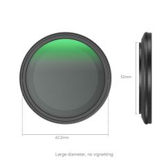 SmallRig 4215  (1-5 Stop)  Manyetik VND Filtre ND2-ND32 52mm