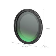 SmallRig 4215  (1-5 Stop)  Manyetik VND Filtre ND2-ND32 52mm