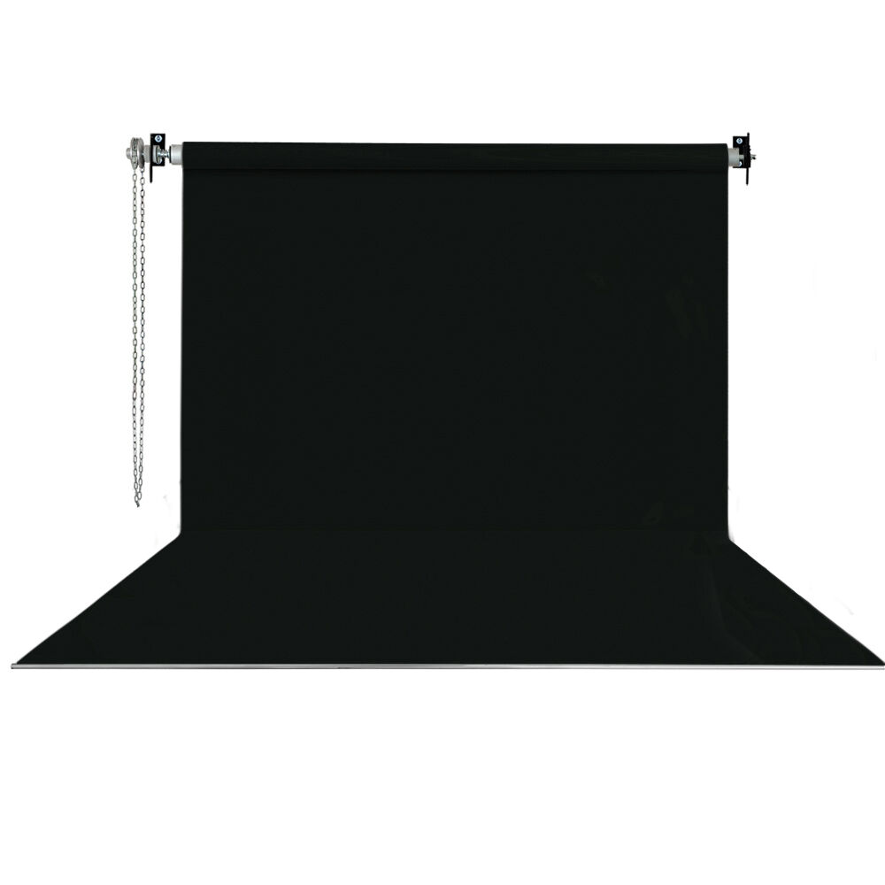 Stüdyo Teknik 270X580Cm Siyah Fon Perde Seti ve Askısı