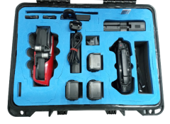 ClasCase C02 DJI Mavic Serisi Hard Case Taşıma Çantası (Siyah-Mavi)
