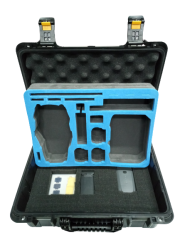 ClasCase C02 DJI Mavic Serisi Hard Case Taşıma Çantası (Siyah-Mavi)
