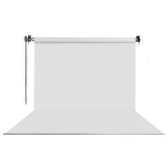 Stüdyo Teknik 270X580Cm Beyaz Fon Perde Seti ve Askısı