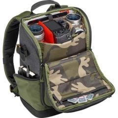 Manfrotto Sokak Kamerası ve Dizüstü Bilgisayar Sırt Çantası (Yeşil ve Gri)
