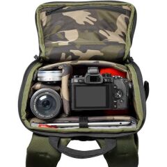 Manfrotto Sokak Kamerası ve Dizüstü Bilgisayar Sırt Çantası (Yeşil ve Gri)