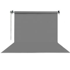 Stüdyo Teknik 270X580Cm Gri Fon Perde Seti ve Askısı