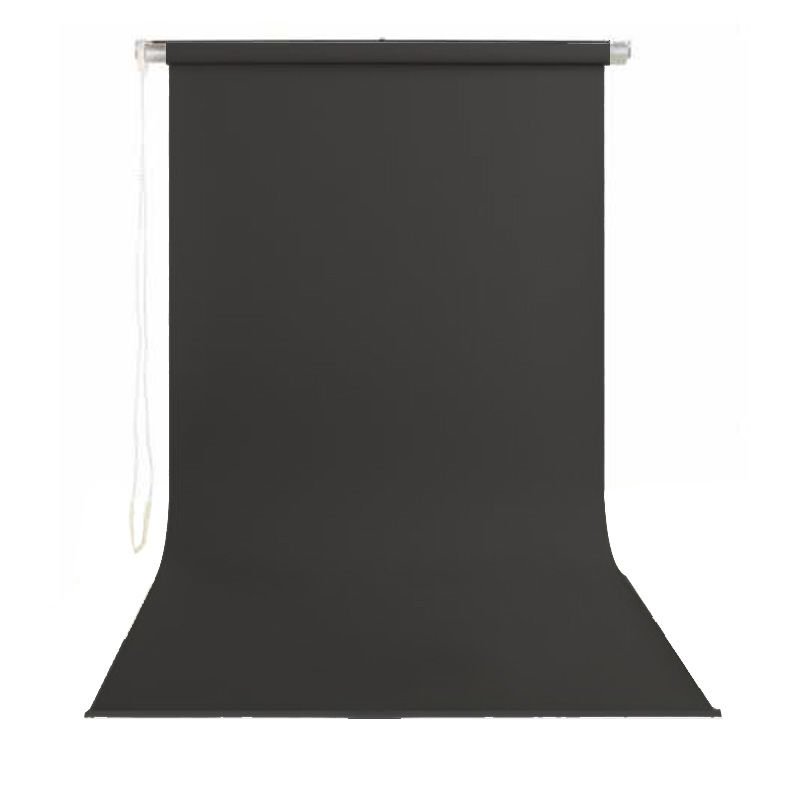 Stil Fon 195cm x 400cm Sonsuz Siyah Fon Perdesi Seti