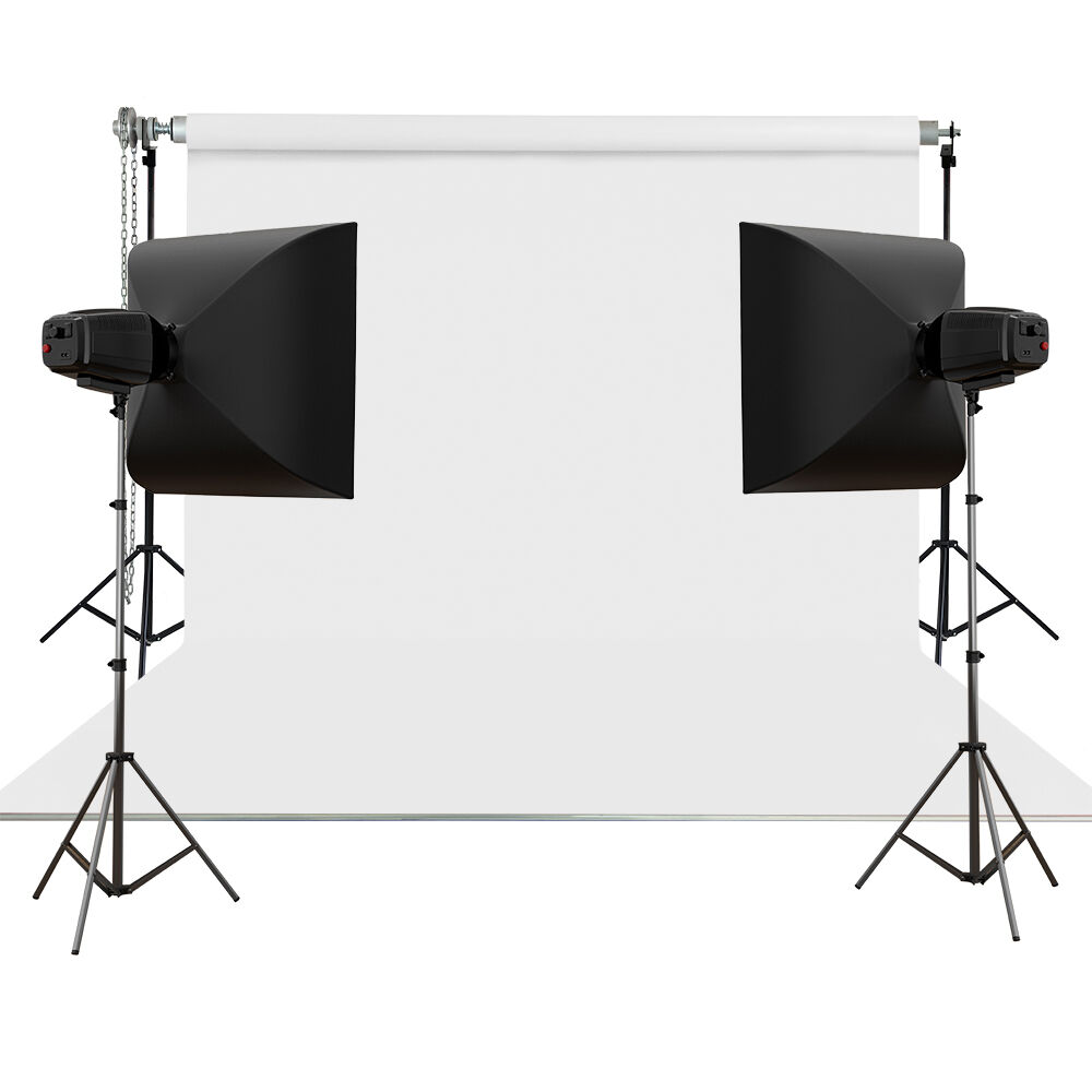 Stüdyo Teknik 270X580Cm Beyaz Taşınabilir Kumaş Fon Perdesi
