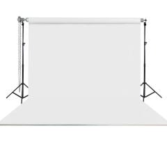 Stüdyo Teknik 270X580Cm Beyaz Taşınabilir Kumaş Fon Perdesi