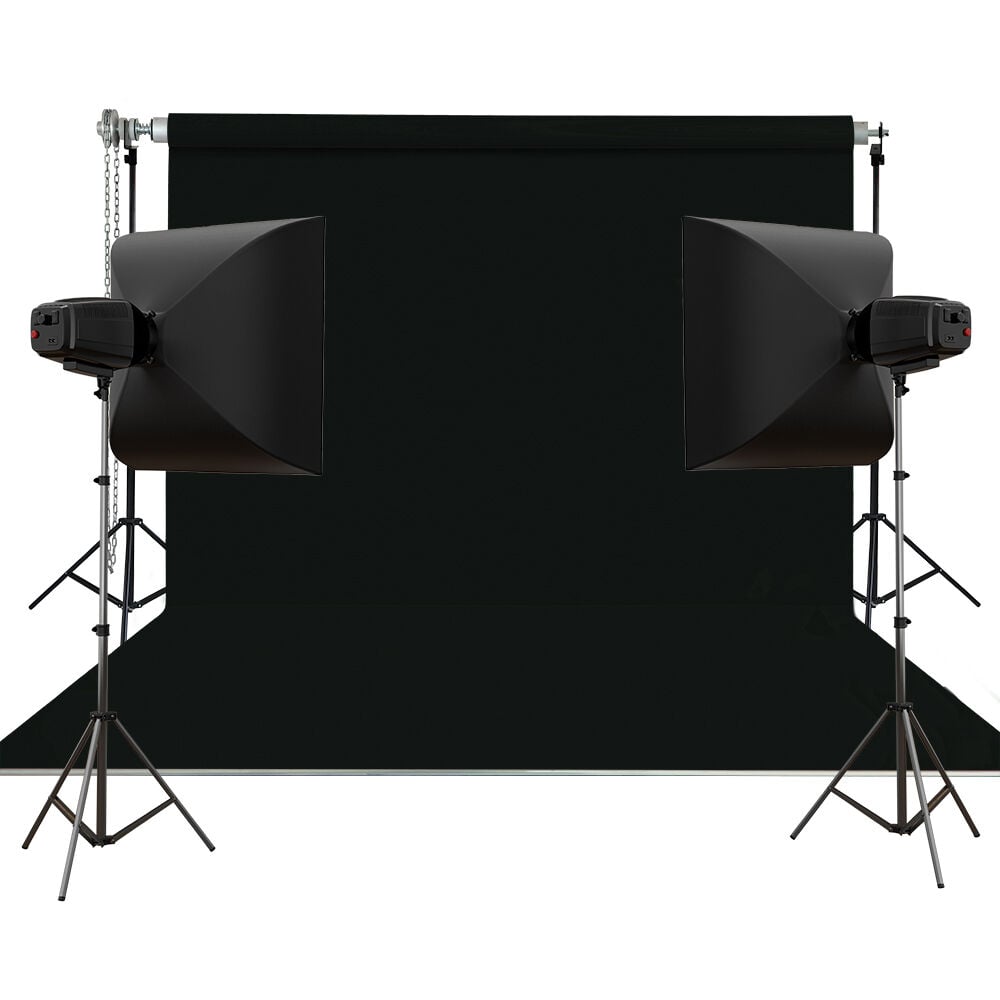 Stüdyo Teknik 270X580Cm Siyah Taşınabilir Kumaş Fon Perdesi