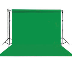 Stüdyo Teknik 270X580Cm Yeşil Taşınabilir Kumaş Fon Perdesi