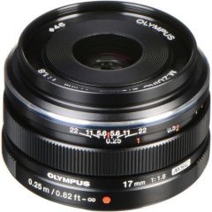 Olympus M.Zuiko Digital 17mm 1:1.8 Lens - Siyah