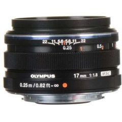 Olympus M.Zuiko Digital 17mm 1:1.8 Lens - Siyah