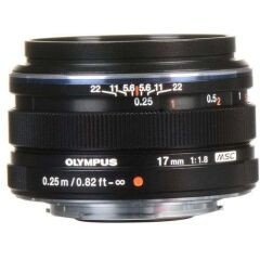 Olympus M.Zuiko Digital 17mm 1:1.8 Lens - Siyah
