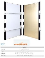 Peri Bounce 1.1x1.7m  Butterfly  Paneli Gold/Silver Kit