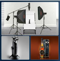 JINBEI KE-25x100cm Hızlı Açılan Strip Softbox Gridli