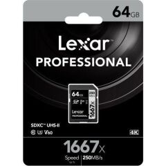 Lexar 64GB Professional 1667x SDXC UHS-II cards